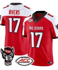 Philip Rivers Jersey #17 NC State Wolfpack 2026 Limited All Stitched by My Store NCAA Football Jerseys