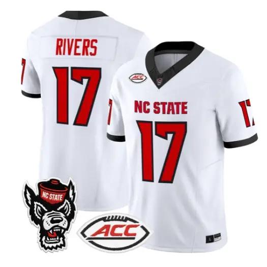 Philip Rivers Jersey #17 NC State Wolfpack 2026 Limited All Stitched 3 Philip Rivers Jersey #17 NC State Wolfpack 2026 Limited All Stitched by My Store NCAA Football Jerseys