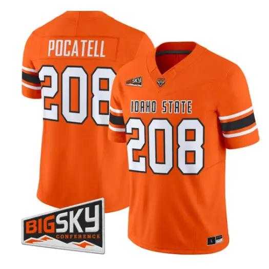 Pocatell Jersey #208 Idaho State Bengals 2026 Limited All Stitched by My Store NCAA Football Jerseys