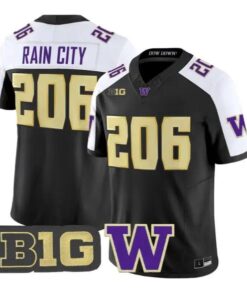 Rain City #206 Washington Huskies Jersey 2026 Limited All Stitched by My Store NCAA Football Jerseys