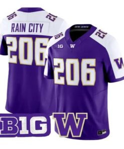 Rain City #206 Washington Huskies Jersey 2026 Limited All Stitched 8 Rain City #206 Washington Huskies Jersey 2026 Limited All Stitched by My Store NCAA Football Jerseys
