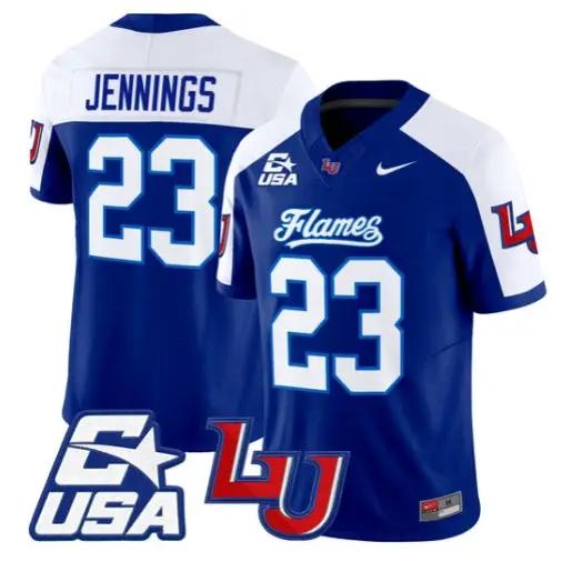 Rashad Jennings Jersey #23 Liberty Flames 2026 Vapor Limited Stitched 1 Rashad Jennings Jersey #23 Liberty Flames 2026 Vapor Limited Stitched by My Store NCAA Football Jerseys