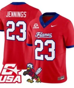 Rashad Jennings Jersey #23 Liberty Flames 2026 Vapor Limited Stitched 9 Rashad Jennings Jersey #23 Liberty Flames 2026 Vapor Limited Stitched by My Store NCAA Football Jerseys