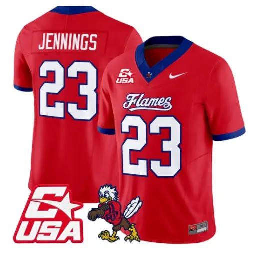 Rashad Jennings Jersey #23 Liberty Flames 2026 Vapor Limited Stitched 4 Rashad Jennings Jersey #23 Liberty Flames 2026 Vapor Limited Stitched by My Store NCAA Football Jerseys