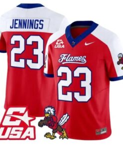 Rashad Jennings Jersey #23 Liberty Flames 2026 Vapor Limited Stitched 8 Rashad Jennings Jersey #23 Liberty Flames 2026 Vapor Limited Stitched by My Store NCAA Football Jerseys