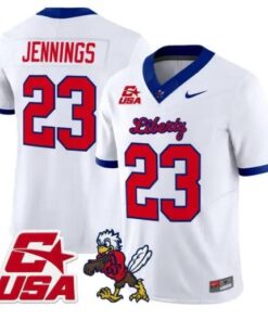 Rashad Jennings Jersey #23 Liberty Flames 2026 Vapor Limited Stitched 10 Rashad Jennings Jersey #23 Liberty Flames 2026 Vapor Limited Stitched by My Store NCAA Football Jerseys