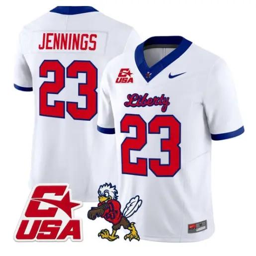 Rashad Jennings Jersey #23 Liberty Flames 2026 Vapor Limited Stitched 5 Rashad Jennings Jersey #23 Liberty Flames 2026 Vapor Limited Stitched by My Store NCAA Football Jerseys
