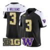 Rashid Williams #3 Washington Huskies Jersey 2026 Limited Stitched by My Store NCAA Football Jerseys