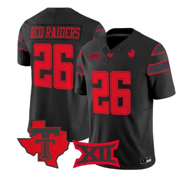 Red Raiders Jersey #26 Texas Tech Red Raiders 2026 Vapor Limited Stitched 1 Red Raiders Jersey #26 Texas Tech Red Raiders 2026 Vapor Limited Stitched by My Store NCAA Football Jerseys