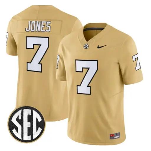 Ricardo Jones Jersey #7 Vanderbilt Commodores 2026 Vapor V2 Stitched 3 Ricardo Jones Jersey #7 Vanderbilt Commodores 2026 Vapor V2 Stitched by My Store NCAA Football Jerseys