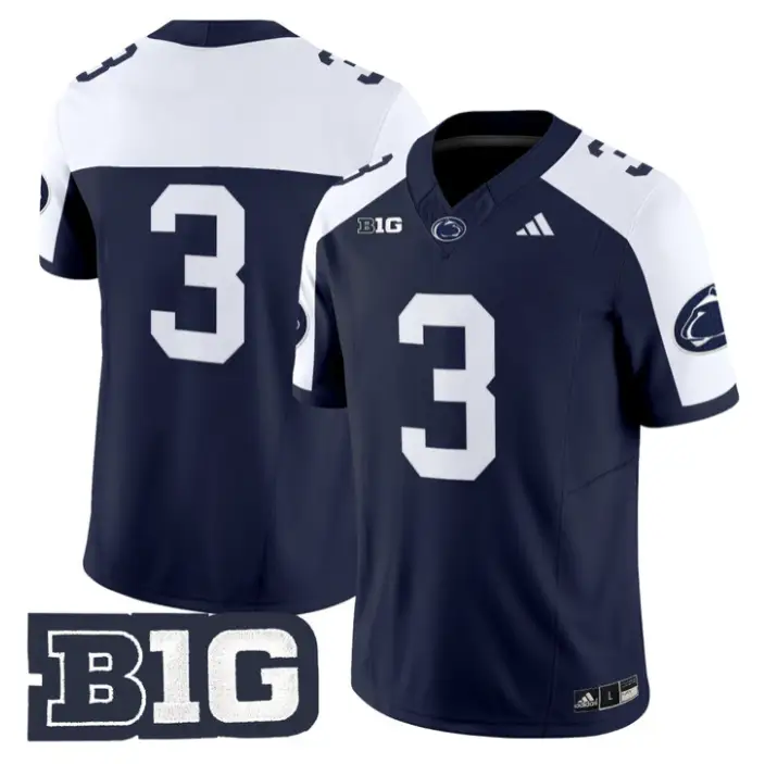Rocco Becht Jersey #3 Penn State 2026 No Name on Back Limited Stitched 1 Rocco Becht Jersey #3 Penn State 2026 No Name on Back Limited Stitched by My Store NCAA Football Jerseys