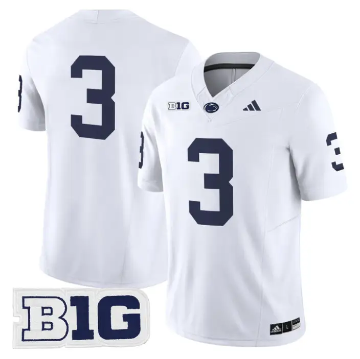 Rocco Becht Jersey #3 Penn State 2026 No Name on Back Limited Stitched 3 Rocco Becht Jersey #3 Penn State 2026 No Name on Back Limited Stitched by My Store NCAA Football Jerseys