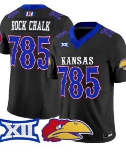 Rock Chalk Jersey #785 Kansas Jayhawks 2026 Vapor Limited Stitched 8 Rock Chalk Jersey #785 Kansas Jayhawks 2026 Vapor Limited Stitched by My Store NCAA Football Jerseys