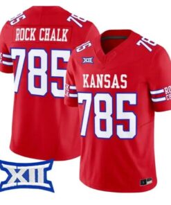 Rock Chalk Jersey #785 Kansas Jayhawks 2026 Vapor Limited Stitched 9 Rock Chalk Jersey #785 Kansas Jayhawks 2026 Vapor Limited Stitched by My Store NCAA Football Jerseys