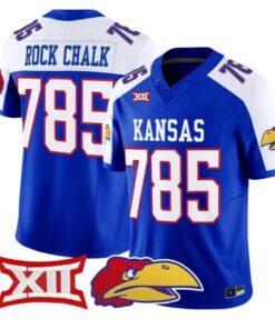 Rock Chalk Jersey #785 Kansas Jayhawks 2026 Vapor Limited Stitched 10 Rock Chalk Jersey #785 Kansas Jayhawks 2026 Vapor Limited Stitched by My Store NCAA Football Jerseys