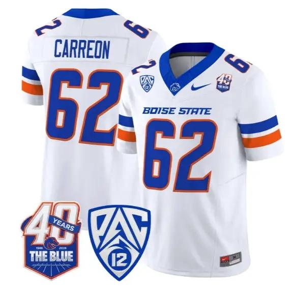 Roger Carreon Jersey #62 Boise State Broncos 2026 Limited Stitched 6 Roger Carreon Jersey #62 Boise State Broncos 2026 Limited Stitched by My Store NCAA Football Jerseys