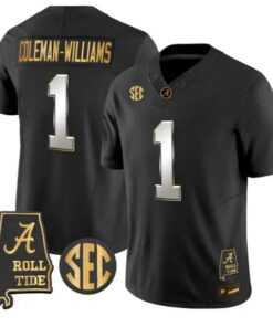 Ryan Coleman-Williams #1 Alabama Crimson Tide Jersey 2026 Stitched 7 Ryan Coleman-Williams #1 Alabama Crimson Tide Jersey 2026 Stitched by My Store NCAA Football Jerseys