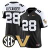 Sedrick_Alexander_Jersey_7_Vanderbilt_Commodores_2026_Vapor_Stitched_Black_Alter - Malcom Terry Sedrick Alexander Jersey #7 Vanderbilt Commodores 2026 Vapor Stitched by My Store NCAA Football Jerseys