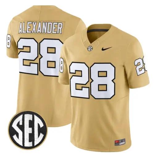 Sedrick Alexander Jersey #7 Vanderbilt Commodores 2026 Vapor Stitched 3 Sedrick Alexander Jersey #7 Vanderbilt Commodores 2026 Vapor Stitched by My Store NCAA Football Jerseys