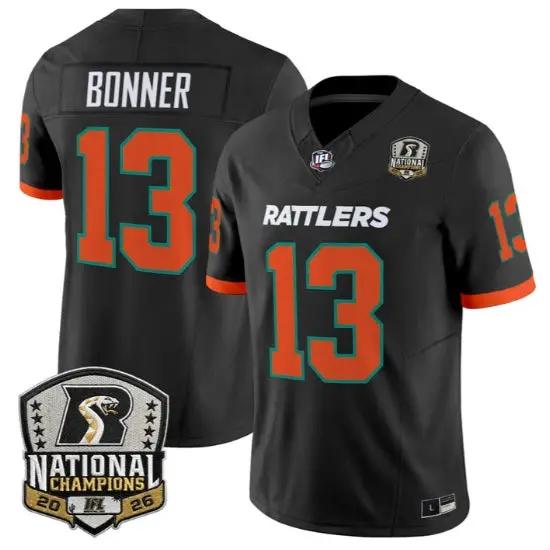 Sherdrick Bonner Jersey #13 Arizona Rattlers 2026 National Patch Stitched 2 Sherdrick Bonner Jersey #13 Arizona Rattlers 2026 National Patch Stitched by My Store NCAA Football Jerseys