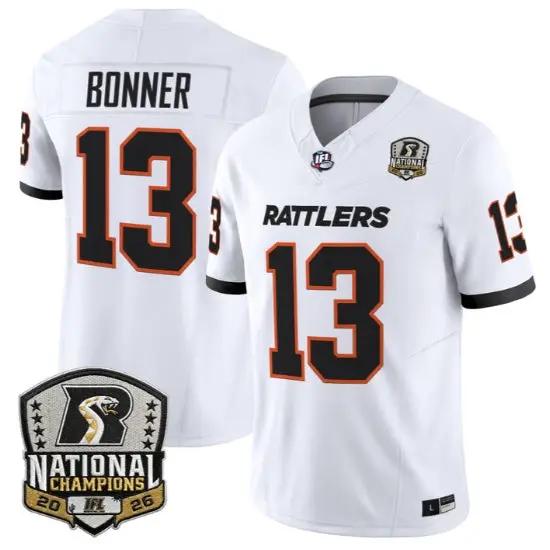 Sherdrick Bonner Jersey #13 Arizona Rattlers 2026 National Patch Stitched 3 Sherdrick Bonner Jersey #13 Arizona Rattlers 2026 National Patch Stitched by My Store NCAA Football Jerseys