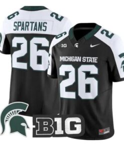 Spartans Jersey #26 Michigan State Spartans 2026 Limited Stitched by My Store NCAA Football Jerseys