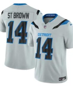 St Brown Jersey #14 Detroit Lions 2026 Rivalries Vapor Limited All Stitched by My Store NCAA Football Jerseys
