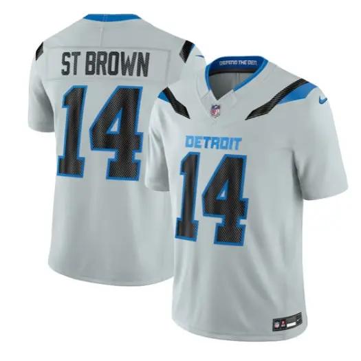 St Brown Jersey #14 Detroit Lions 2026 Rivalries Vapor Limited All Stitched by My Store NCAA Football Jerseys