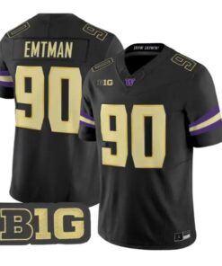 Steve Emtman #90 Washington Huskies Jersey 2026 Limited Stitched by My Store NCAA Football Jerseys