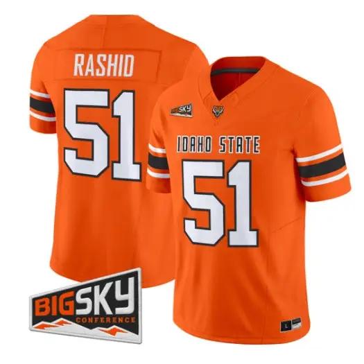 Stryker Rashid Jersey #51 Idaho State Bengals 2026 Limited All Stitched by My Store NCAA Football Jerseys
