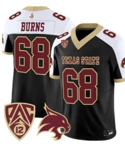 Sully Burns Jersey #68 Texas State Bobcats 2026 Vapor All Stitched by My Store NCAA Football Jerseys
