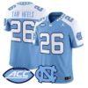 Tar_Heels_Jersey_26_North_Carolina_Tar_Heels_2026_Limited_Stitched_Blue_Alter - Malcom Terry Tar Heels Jersey #26 North Carolina Tar Heels 2026 Limited Stitched by My Store NCAA Football Jerseys