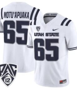 Tavo Motu'apuaka Jersey #65 Utah State Aggies 2026 Limited Stitched 6 Tavo Motu'apuaka Jersey #65 Utah State Aggies 2026 Limited Stitched by My Store NCAA Football Jerseys