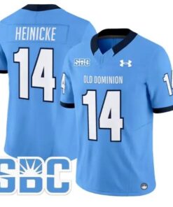 Taylor Heinicke Jersey #14 Old Dominion Monarchs 2026 Vapor Stitched by My Store NCAA Football Jerseys