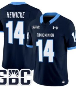 Taylor Heinicke Jersey #14 Old Dominion Monarchs 2026 Vapor Stitched by My Store NCAA Football Jerseys