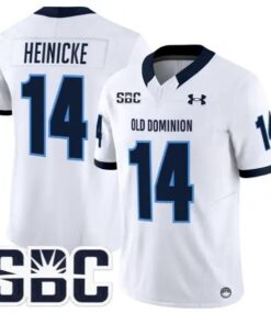 Taylor Heinicke Jersey #14 Old Dominion Monarchs 2026 Vapor Stitched by My Store NCAA Football Jerseys