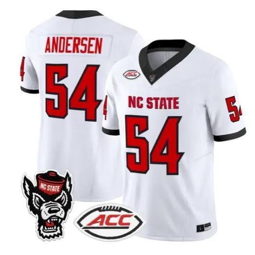 Teague Andersen Jersey #54 NC State Wolfpack 2026 Limited Stitched 3 Teague Andersen Jersey #54 NC State Wolfpack 2026 Limited Stitched by My Store NCAA Football Jerseys