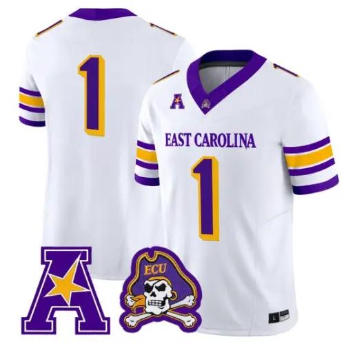 TeamJersey_1EastCarolinaPirates2026VaporLimitedAllStitched - Malcom Terry Team Jersey #1 East Carolina Pirates 2026 Vapor Limited All Stitched by My Store NCAA Football Jerseys