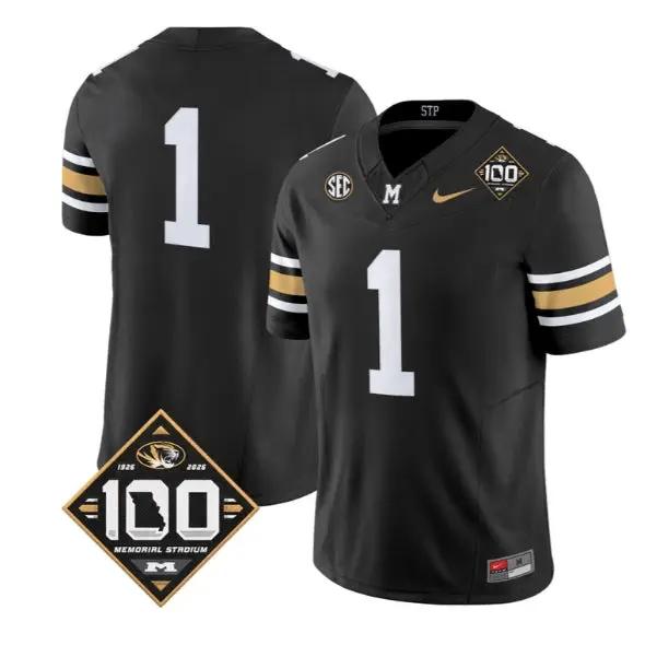TeamJersey #1 Missouri Tigers 100th Anniversary 2026 Edition Vapor Stitched 1 TeamJersey #1 Missouri Tigers 100th Anniversary 2026 Edition Vapor Stitched by My Store NCAA Football Jerseys