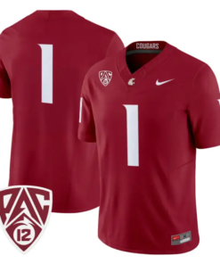TeamJersey_1_Washington_State_Cougars_2026_Vapor_Stitched_Crimson - Malcom Terry TeamJersey #1 Washington State Cougars 2026 Vapor Stitched by My Store NCAA Football Jerseys