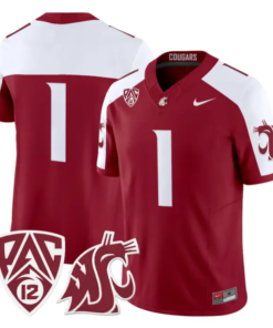 TeamJersey_1_Washington_State_Cougars_2026_Vapor_Stitched_Crimson_Alter - Malcom Terry TeamJersey #1 Washington State Cougars 2026 Vapor Stitched by My Store NCAA Football Jerseys