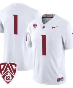 TeamJersey_1_Washington_State_Cougars_2026_Vapor_Stitched_White - Malcom Terry TeamJersey #1 Washington State Cougars 2026 Vapor Stitched by My Store NCAA Football Jerseys