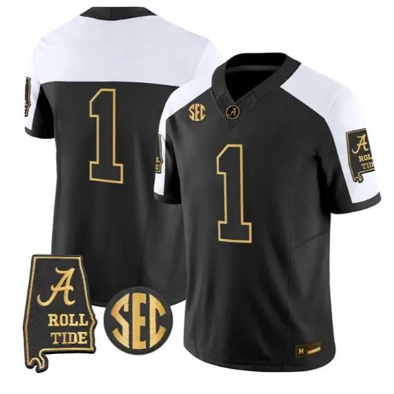 Team Jersey #1 Alabama Crimson Tide Jersey 2026 Alabama Map Stitched 1 Team Jersey #1 Alabama Crimson Tide Jersey 2026 Alabama Map Stitched by My Store NCAA Football Jerseys