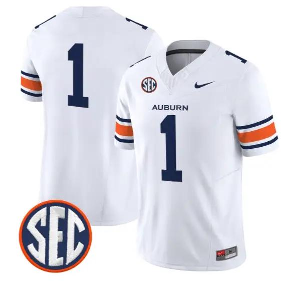 Team Jersey #1 Auburn Tigers Jersey 2026 Vapor Limited All Stitched by My Store NCAA Football Jerseys
