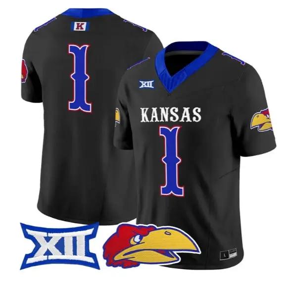 Team Jersey #1 Kansas Jayhawks 2026 Vapor Limited All Stitched 2 Team Jersey #1 Kansas Jayhawks 2026 Vapor Limited All Stitched by My Store NCAA Football Jerseys