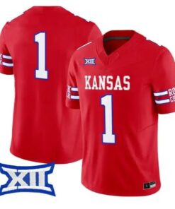 Team Jersey #1 Kansas Jayhawks 2026 Vapor Limited All Stitched 9 Team Jersey #1 Kansas Jayhawks 2026 Vapor Limited All Stitched by My Store NCAA Football Jerseys