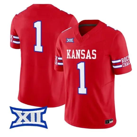 Team Jersey #1 Kansas Jayhawks 2026 Vapor Limited All Stitched 3 Team Jersey #1 Kansas Jayhawks 2026 Vapor Limited All Stitched by My Store NCAA Football Jerseys