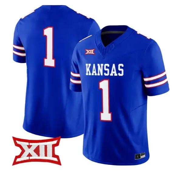 Team Jersey #1 Kansas Jayhawks 2026 Vapor Limited All Stitched 5 Team Jersey #1 Kansas Jayhawks 2026 Vapor Limited All Stitched by My Store NCAA Football Jerseys