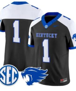 Team Jersey #1 Kentucky Wildcats Jersey 2026 Vapor Limited Stitched by My Store NCAA Football Jerseys