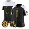 Team Jersey #1 LSU Tigers 2026 Louisiana Patch Gold Vapor Stitched by My Store NCAA Football Jerseys